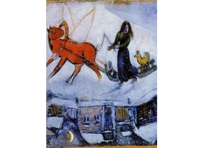 La luge dans la neige - © Chagall ® by SIAE 2010 